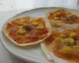 米粉の餃子の皮でおやつ&おつまみ作り方2写真