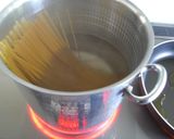 あっさりうまい~ひき肉と筍の和風パスタ作り方2写真