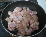 冶部煮風の鶏牛蒡丼作り方4写真