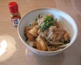 冶部煮風の鶏牛蒡丼作り方6写真