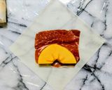 柿と生ハムの春巻き作り方2写真