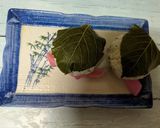 ささっと桜の葉でもち麦入り白米お握り作り方5写真