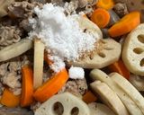 豚肉とレンコンの具沢山な含め煮作り方8写真
