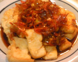簡単　豆腐ｽﾃｰｷさくらエビソース作り方4写真