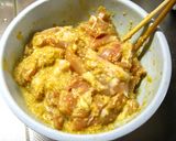 揚げない唐揚げ　鶏肉のごま焼き作り方3写真