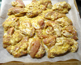 揚げない唐揚げ　鶏肉のごま焼き作り方4写真