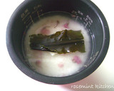 お弁当に！桜ご飯＊炊飯器ｄｅ簡単おこわ風作り方5写真