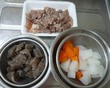 ☆NEW☆牛スジ煮込み(どて焼き)作り方1写真