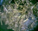 簡単旨い！牛ごぼうのにんにく醤油混ぜご飯作り方3写真