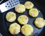 キムチチーズとベーコンのじゃがいも餅作り方6写真