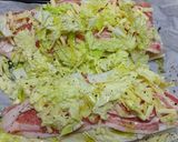 白菜と豚バラ肉のチーズミルフィーユ焼き作り方3写真