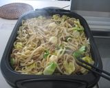 ひき肉で☆かんたん焼きうどん♪作り方5写真