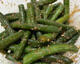 【簡単副菜】冷凍いんげんの胡麻和え作り方3写真
