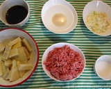 たけのこの中華風そぼろ煮作り方1写真