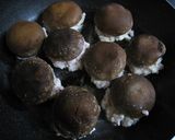 しいたけの豆腐バーグ詰め　蒸し焼き作り方3写真