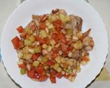 鶏肉のソテー（野菜和え）作り方5写真