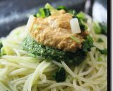 クレソンみつば雲丹冷製作り方28写真