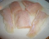 白身魚の甘酢あんかけ（給食風）作り方1写真