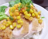 がつーんと♪鶏肉の味噌バターコーン丼！作り方6写真