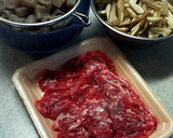 ごぼうと牛肉とこんにゃくの甘辛煮作り方1写真