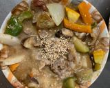 レンジ根菜茄子梅レモンウスター味甘酢豚作り方16写真