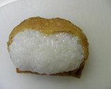 キャラ弁　お稲荷さんでうさるさん作り方3写真