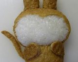 キャラ弁　お稲荷さんでうさるさん作り方12写真