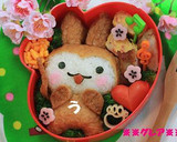 キャラ弁　お稲荷さんでうさるさん作り方14写真