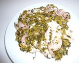 鶏肉ときのこの高菜蒸し作り方3写真