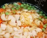 ホタテの春の彩り☆炊き込みご飯作り方7写真