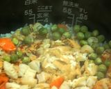 ホタテの春の彩り☆炊き込みご飯作り方8写真