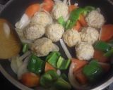 ふわふわ鶏団子　酢豚風作り方7写真