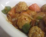 ふわふわ鶏団子　酢豚風作り方9写真