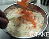 炊飯器で作る♪野菜生活パンケーキ作り方1写真