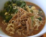 袋ラーメンにいろいろのせてみた。作り方22写真