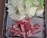 豚肉とピーマン白菜の中華煮作り方1写真