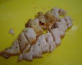 鶏むね肉を荒挽きマスタードめんつゆドレで作り方6写真