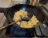 鰹節が決めて！大根の葉の漬けもの炒飯作り方7写真