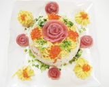 豪華☆ちらし寿司　なんちゃてケーキ　作り方1写真