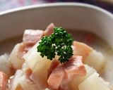 コロコロ！カブとサーモンのミルクスープ★作り方8写真