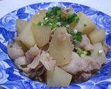 豚ばらと大根の煮物作り方5写真