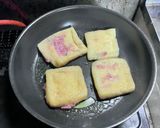 今日の晩御飯!油揚げとひき肉の月見ハンバーグ風作り方4写真