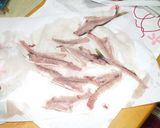 アジの骨せんべい作り方1写真
