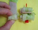 お弁当にもう1品★レタスとハムのロール作り方3写真
