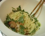 パクチーとエビのパスタ作り方5写真