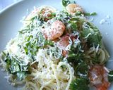 パクチーとエビのパスタ作り方6写真