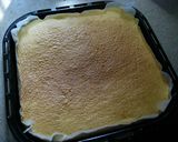 桃がいっぱいのババロアケーキ作り方1写真