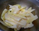 姫竹と豚肉の卵とじ作り方1写真