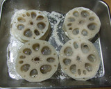 エビしんじょうのレンコン挟み揚げ♪作り方4写真