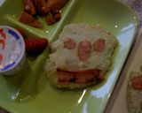 休日の簡単ランチ♪サトイモのお好み焼き作り方5写真